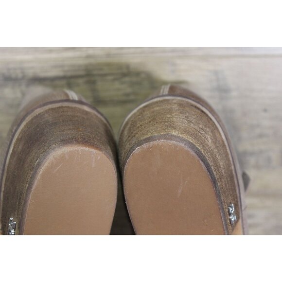 Sam Edelman Palmer‎ Ankle Boots Women’s Size 8.5 Putty Distressed Leather - Picture 7 of 15